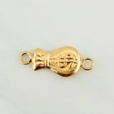 Herraje Bolsa de Dinero 0.35gr / 3/4 in / Oro Amarillo 18K %