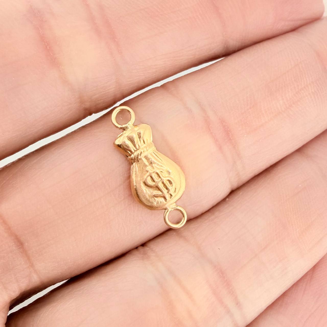 Herraje Bolsa de Dinero 0.35gr / 3/4 in / Oro Amarillo 18K %
