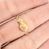 Herraje Bolsa de Dinero 0.35gr / 3/4 in / Oro Amarillo 18K %