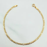 Pulso Figaro 1.2gr / 7 3/4 in / 2.5mm Oro Amarillo +1 18K %