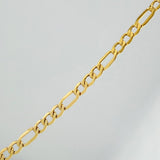 Cadena Figaro 5.8gr / 25 1/2 in / 3.22mm Oro Amarillo +1 18K $
