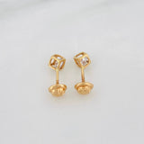 Topos Cuadrado 0.75g / in / 3.37mm Oro Amarillo 18K