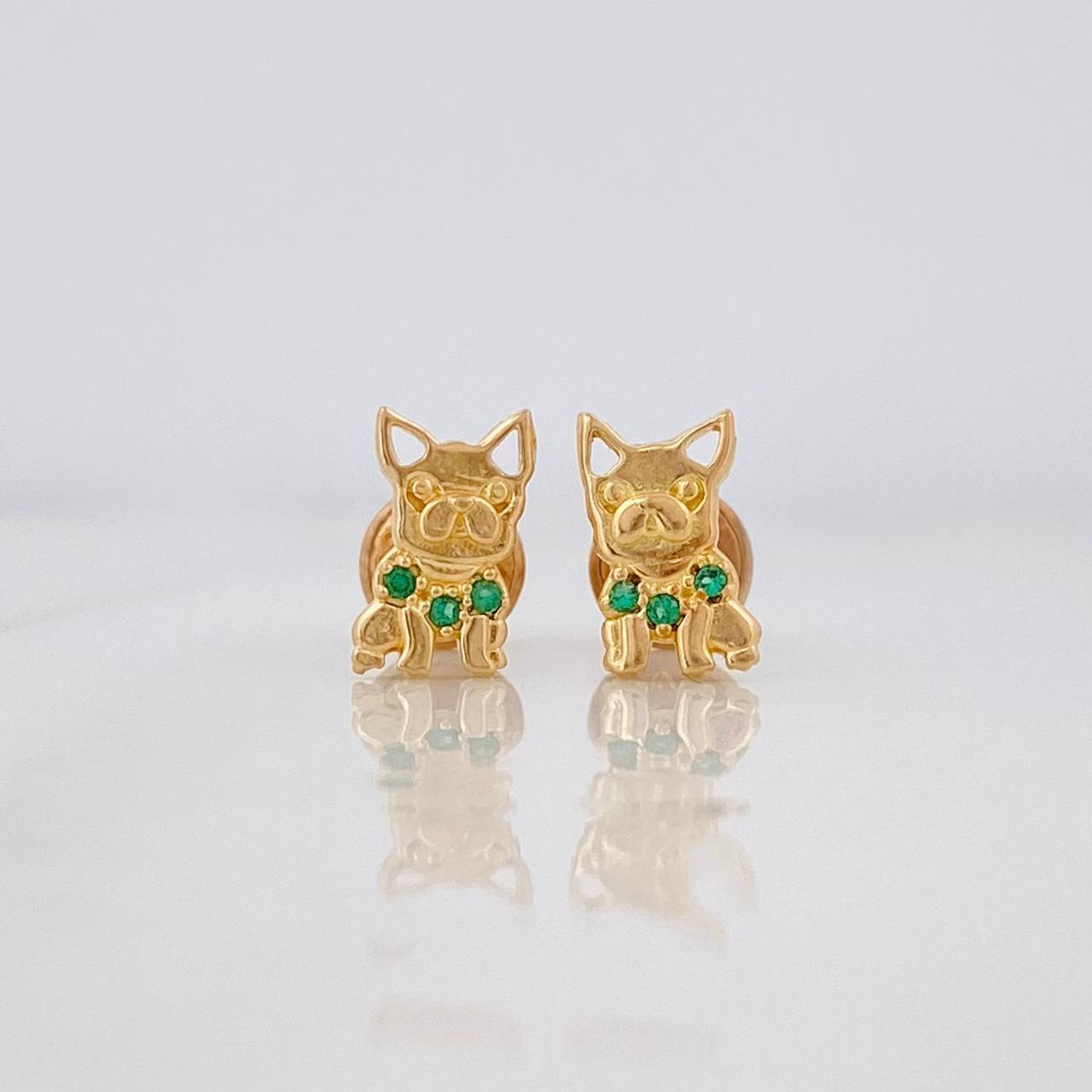 Topos Perro 1.1g / in / 3.67mm Oro Amarillo 18K