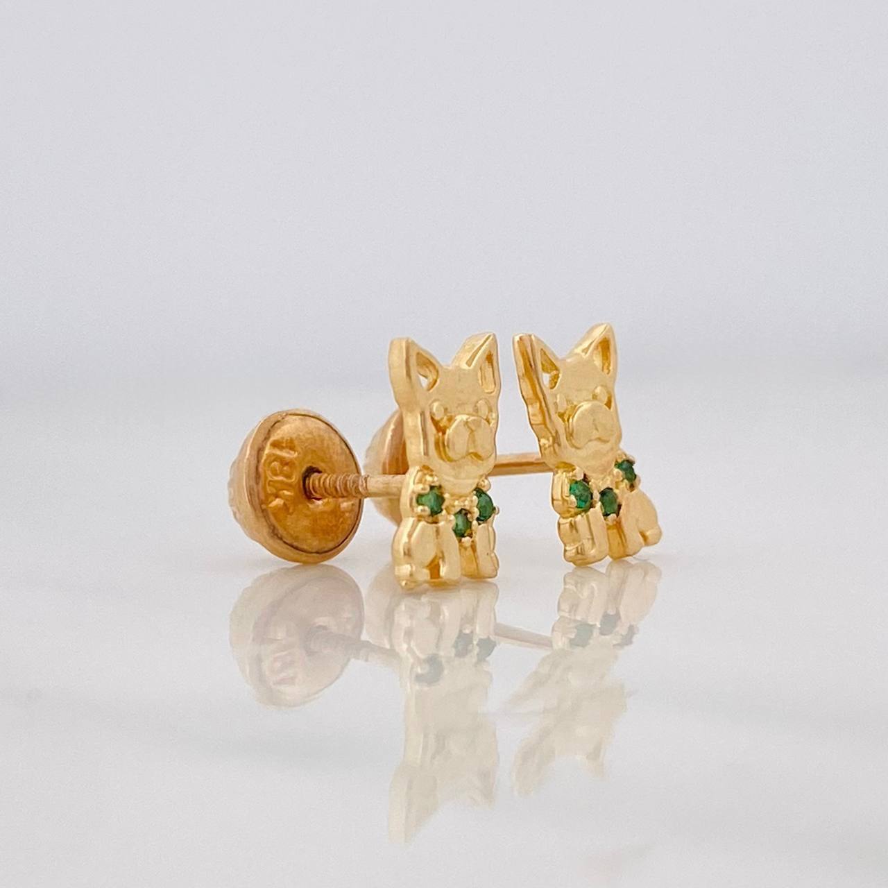 Topos Perro 1.1g / in / 3.67mm Oro Amarillo 18K