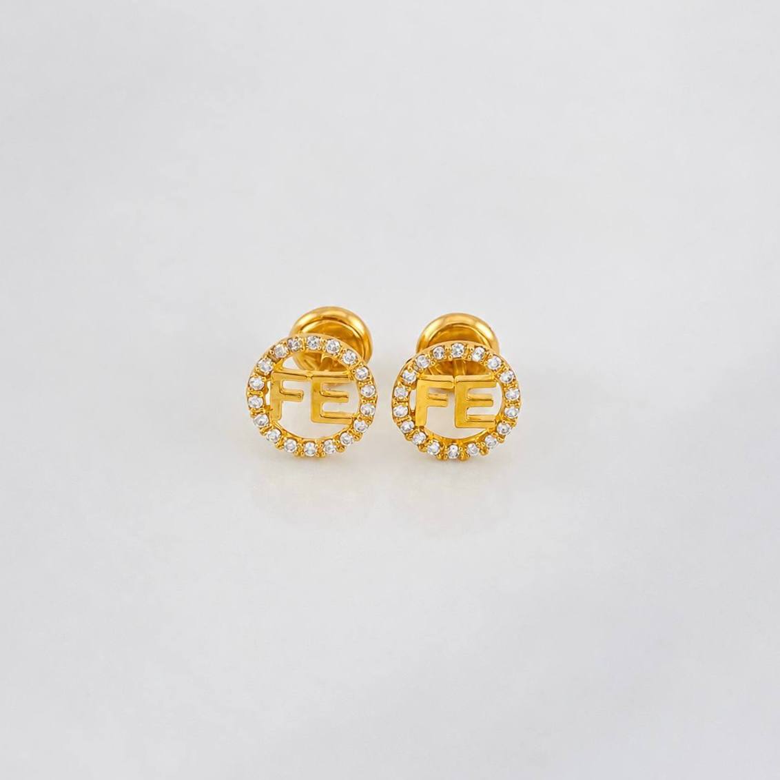 Faith Stud Earrings 1.2g / in / 8.36mm Yellow Gold 18K