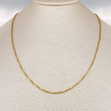 Venetian Chain 4.3gr / 17 3/4 in / 1.2mm Yellow Gold +3 18K $