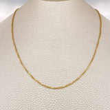 Cadena Veneciana 3.5gr / 17 3/4 in / 1.5mm Oro Amarillo +3 18K $