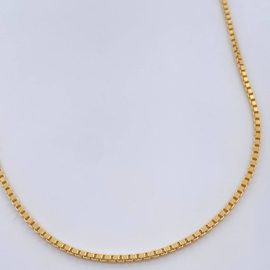 Cadena Veneciana 3.5gr / 17 3/4 in / 1.5mm Oro Amarillo +3 18K $