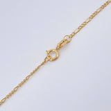 Cadena Figaro 1.1gr / 19 1/2 in / 1.3mm Oro Amarillo +1 18K $