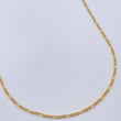 Cadena Figaro 1.1gr / 19 1/2 in / 1.3mm Oro Amarillo +1 18K $