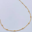 Cadena Morse Esferas 1.9gr / 17 3/4 in / 2mm Oro Amarillo +3 18K $
