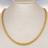 Cadena Lazo 8.35gr / 23 1/2 in / 3.1mm Oro Amarillo +3 18K $