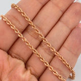 Cadena Lazo 5.05gr / 23 1/2 in / 2.66mm Oro Rosa +3 18K $