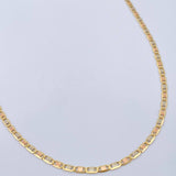 Cadena Escalera Plana 2.75gr / 19 3/4 in / 1.65mm Tres Oros +3 18K $