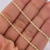 Cadena Escalera Plana 2.75gr / 19 3/4 in / 1.65mm Tres Oros +3 18K $
