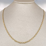 Flat Mariner Chain 6.05gr / 20 in / 2.5mm Three Golds +3 18K $
