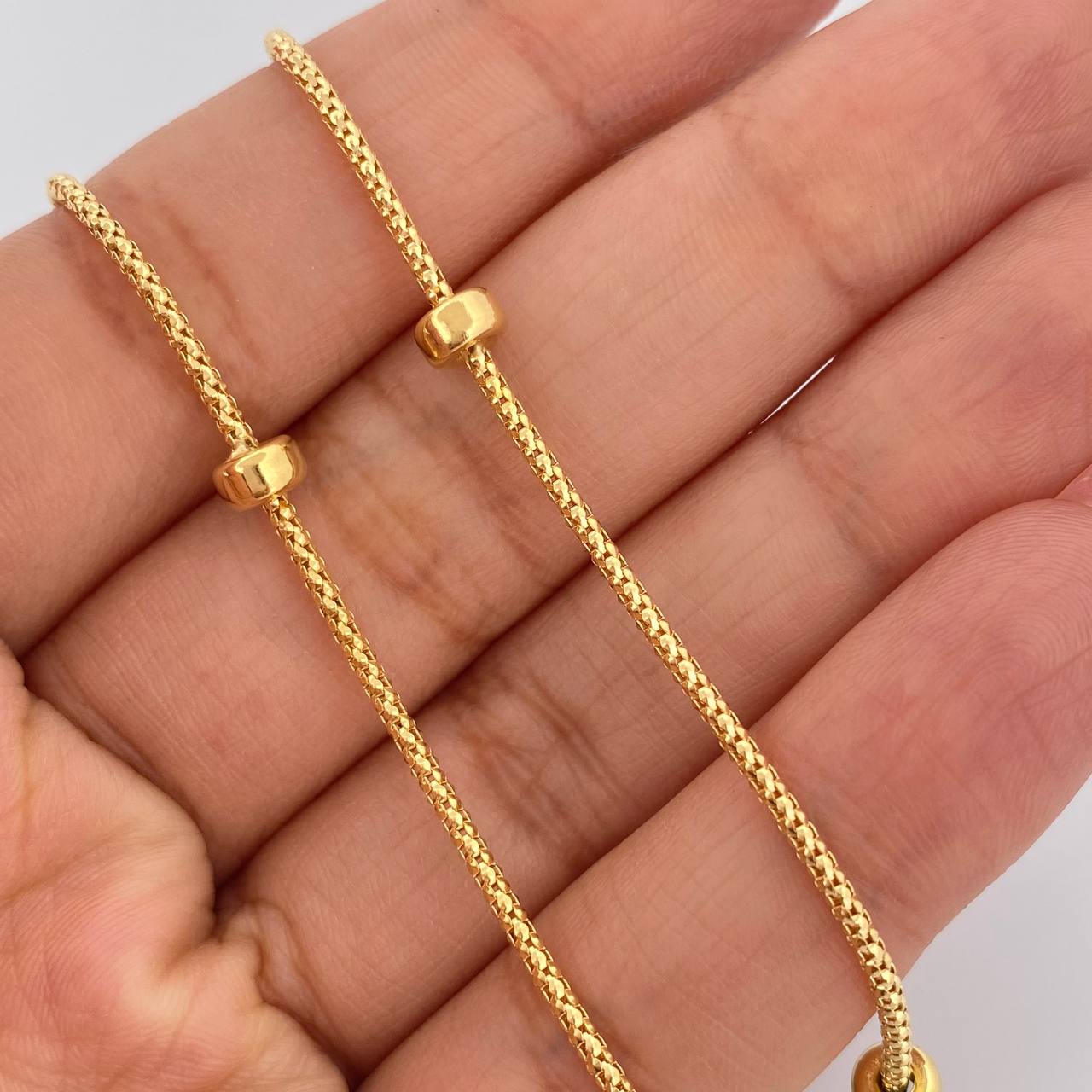 Chain Cord Woman 6.55gr / 17 3/4 in / 1.24mm Yellow Gold +3 18K $