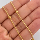 Chain Cord Woman 6.35gr / 18 in / 1.5mm Yellow Gold +3 18K $