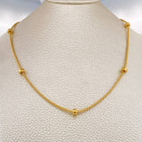 Chain Cord Woman 6.55gr / 17 3/4 in / 1.24mm Yellow Gold +3 18K $
