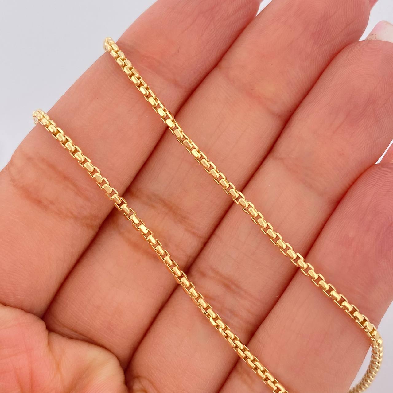 Cadena Veneciana 5.15gr / 19 3/4 in / 1.8mm Oro Amarillo +3 18K $