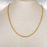 Cadena Veneciana 5.15gr / 19 3/4 in / 1.8mm Oro Amarillo +3 18K $