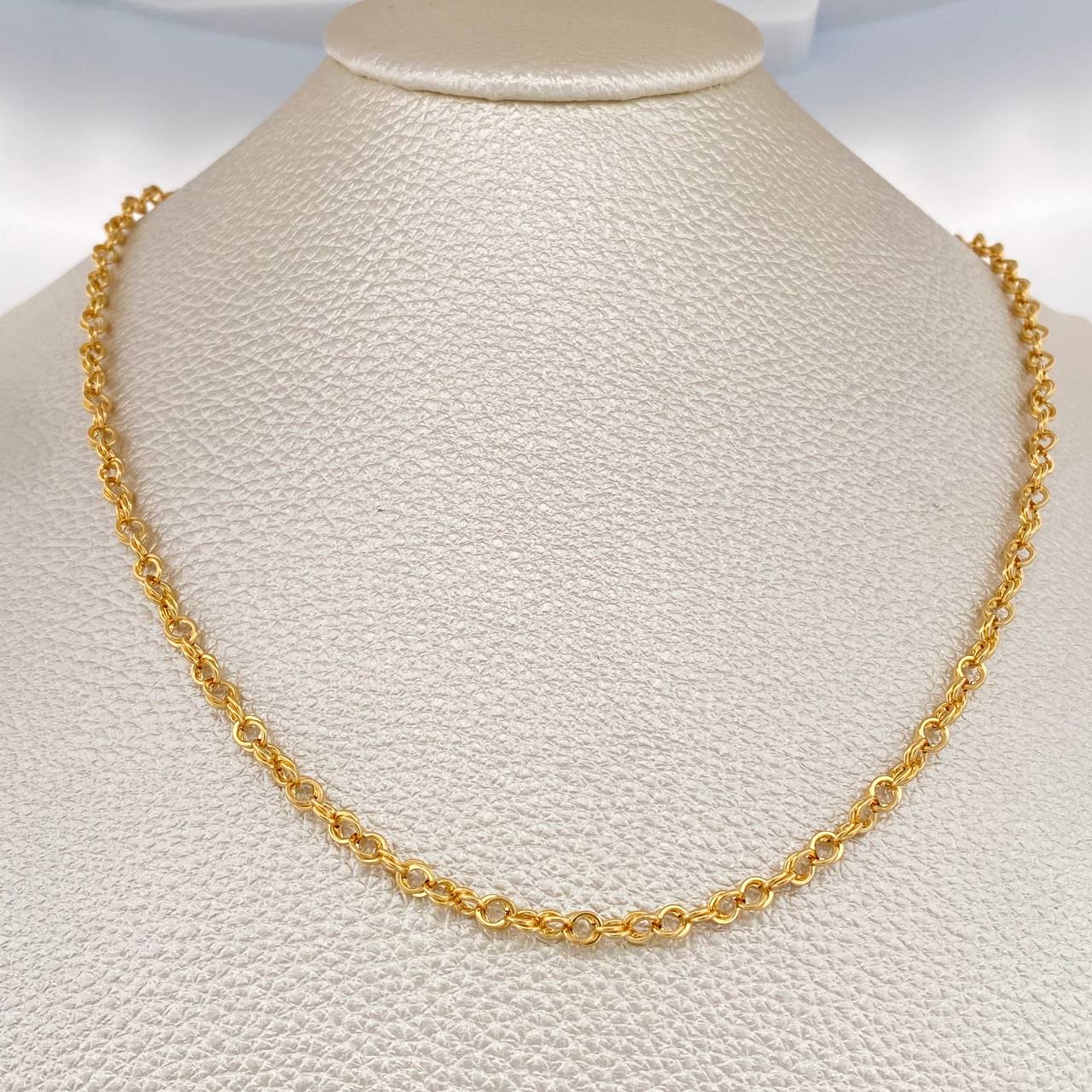 Double Roll-on Chain 4.05gr / 20 in / 3.21mm Yellow Gold +3 18K $