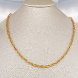 Cadena Roll-on Doble 4gr / 19 3/4 in / 3.26mm Oro Amarillo +3 18K $