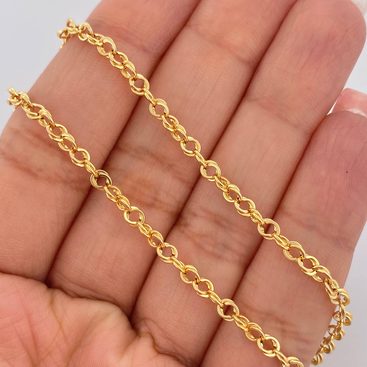 Double Roll-on Chain 4.05gr / 20 in / 3.21mm Yellow Gold +3 18K $