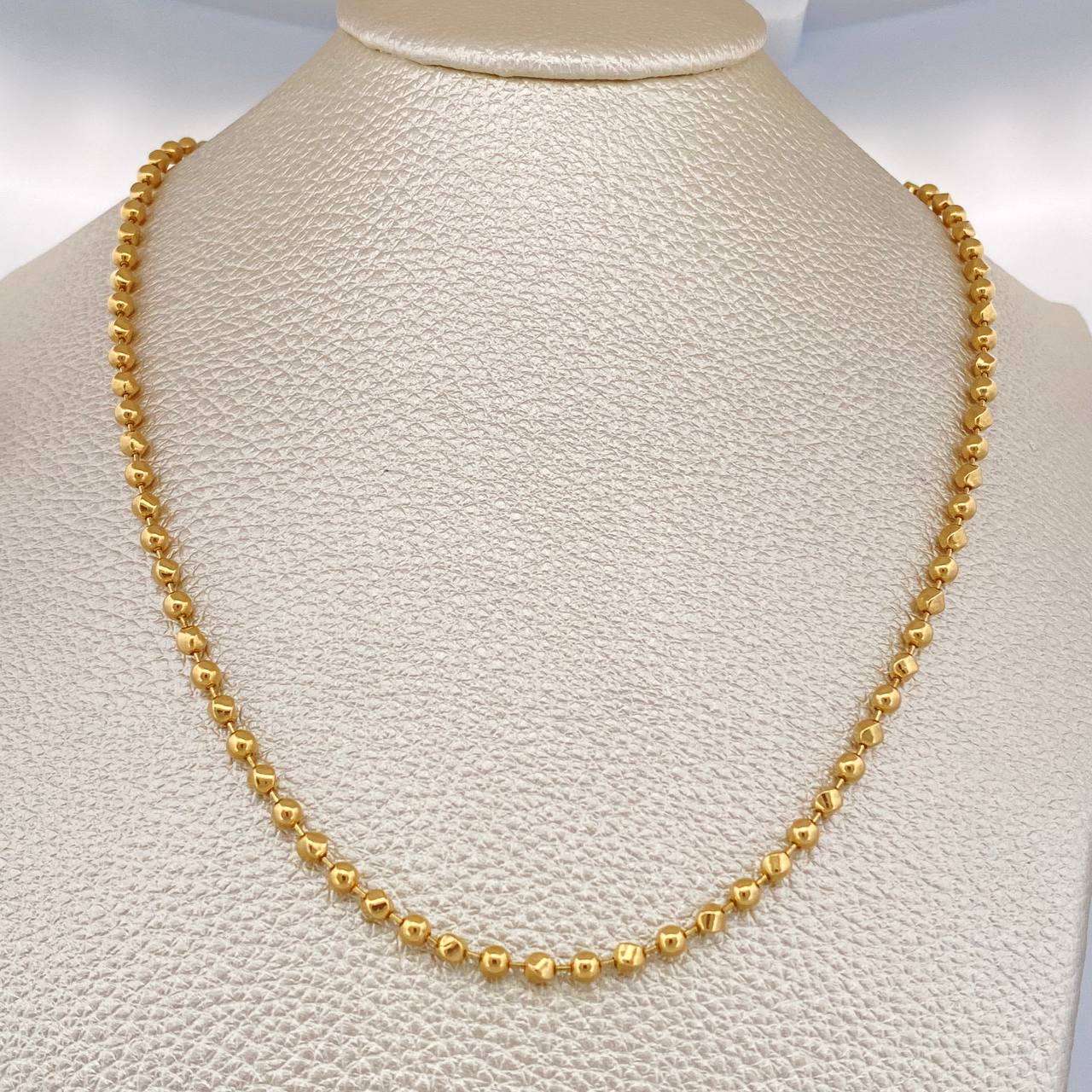 Cadena Militar 14.7gr / 24 1/4 in / 3mm Oro Amarillo +3 18K $