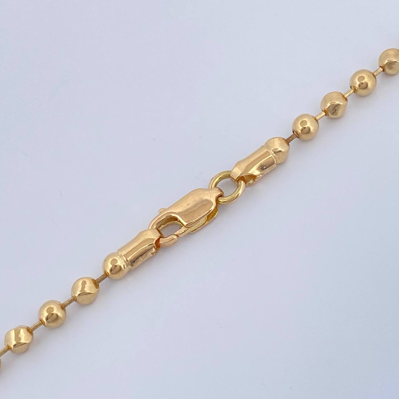 Cadena Militar 14.7gr / 24 1/4 in / 3mm Oro Amarillo +3 18K $