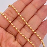Cadena Militar 14.7gr / 24 1/4 in / 3mm Oro Amarillo +3 18K $
