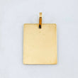 Pendant Rectangular Plate 1.95gr / 1 1/4 in / 18K Yellow Gold