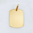 Dije Placa Rectangular Ovalada 1.75gr / 1 1/4 in / Oro Amarillo 18K