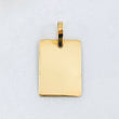 Dije Placa Rectangular 1.1gr / 1 in / Oro Amarillo 18K ©