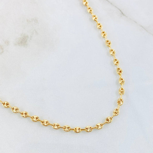 Cadena Gc Diamantada 6.75gr / 17 3/4 in / 3.3mm Oro Amarillo 18K ©