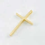 Dije Crúz Cubica 2.1gr / 1 in / Oro Amarillo 18K
