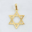 Pendant Star of David 2.35gr / 1 1/2 in / 18K Yellow Gold