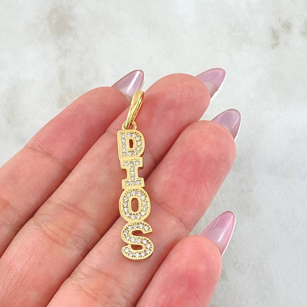 Pendant God 2.75gr / 1 1/2 in / Oro Amarillo 18K