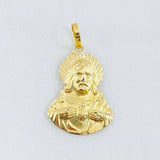 Dije Relieve Corazón de Jesús 0.9gr / 1 in / Oro Amarillo 18K