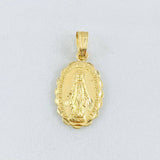 Dije Borde Milagrosa 0.85gr / 3/4 in / Oro Amarillo 18K