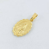 Dije Borde Milagrosa 0.85gr / 3/4 in / Oro Amarillo 18K