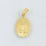 Dije Borde Milagrosa 0.85gr / 3/4 in / Oro Amarillo 18K