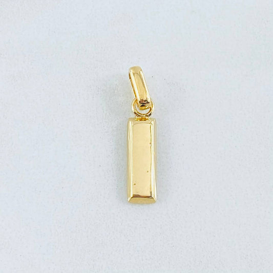 Dije Lingote 1.25gr / 3/4 in / Oro Amarillo 18K
