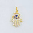 Pendant Hand Hamsa 1.25gr / 1 in / Yellow Gold 18K