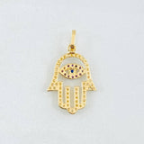 Pendant Hand Hamsa 1.25gr / 1 in / Yellow Gold 18K