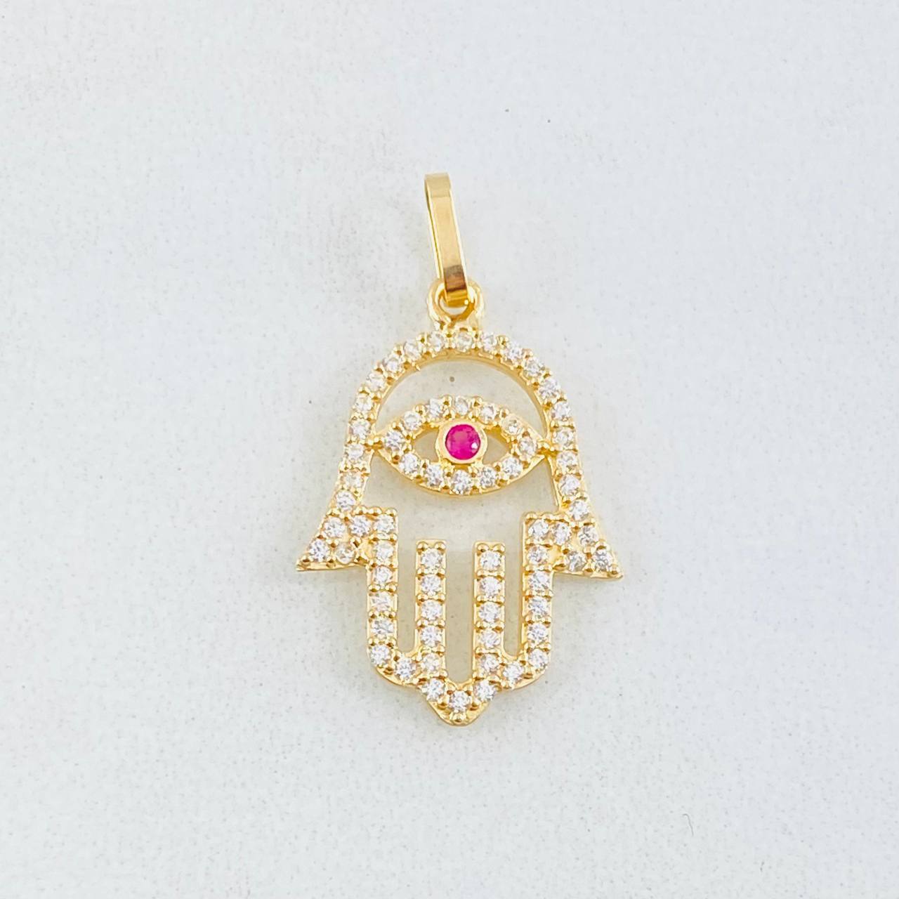 Pendant Hand Hamsa 1.15gr / 1 in / 18K Yellow Gold