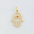 Pendant Hand Hamsa 1.15gr / 1 in / 18K Yellow Gold