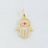 Pendant Hand Hamsa 1.15gr / 1 in / 18K Yellow Gold
