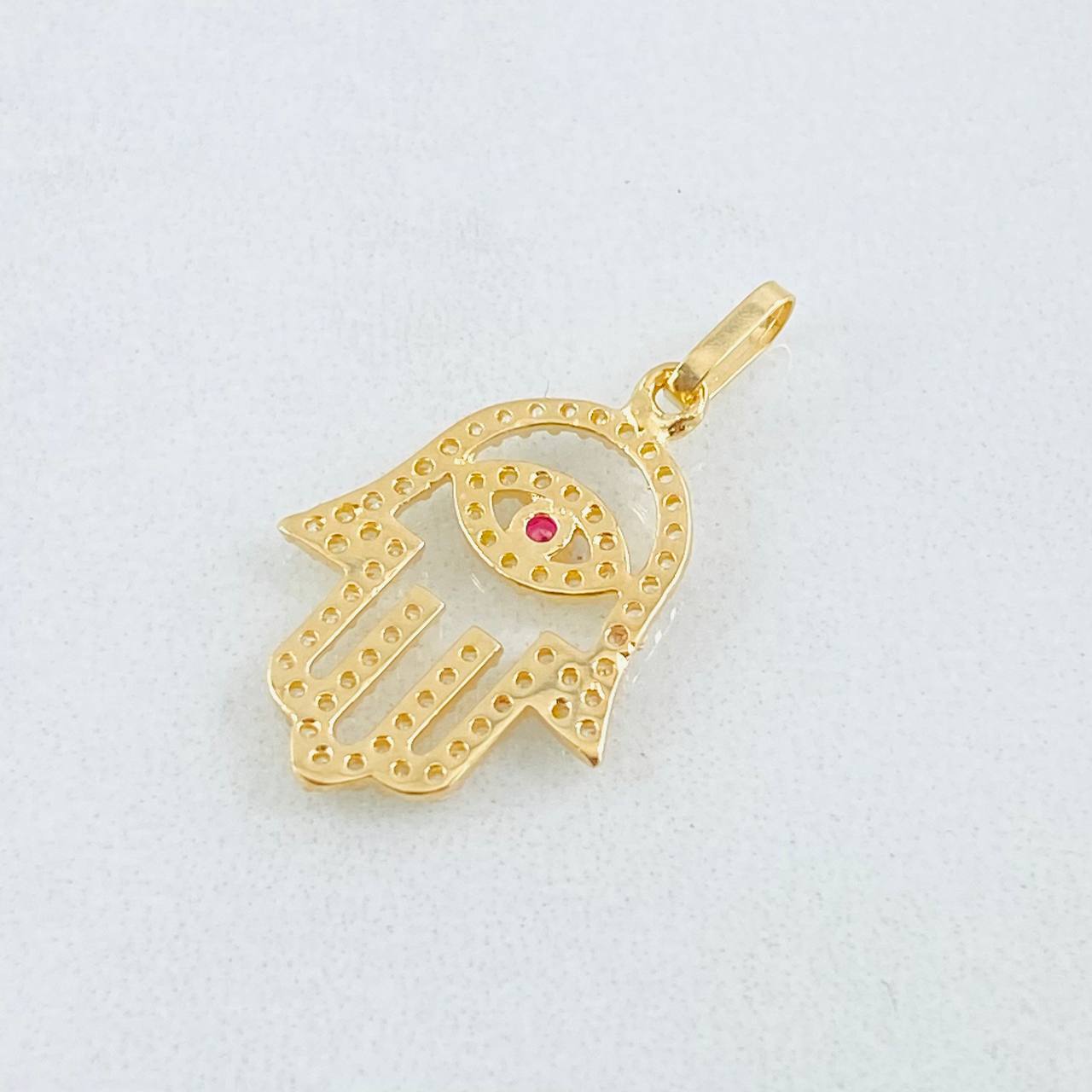 Pendant Hand Hamsa 1.15gr / 1 in / 18K Yellow Gold