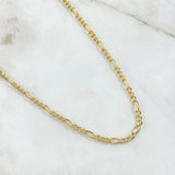 Cadena Figaro 6.15gr / 60cm / 3.3mm Oro Amarillo +0 18K ©
